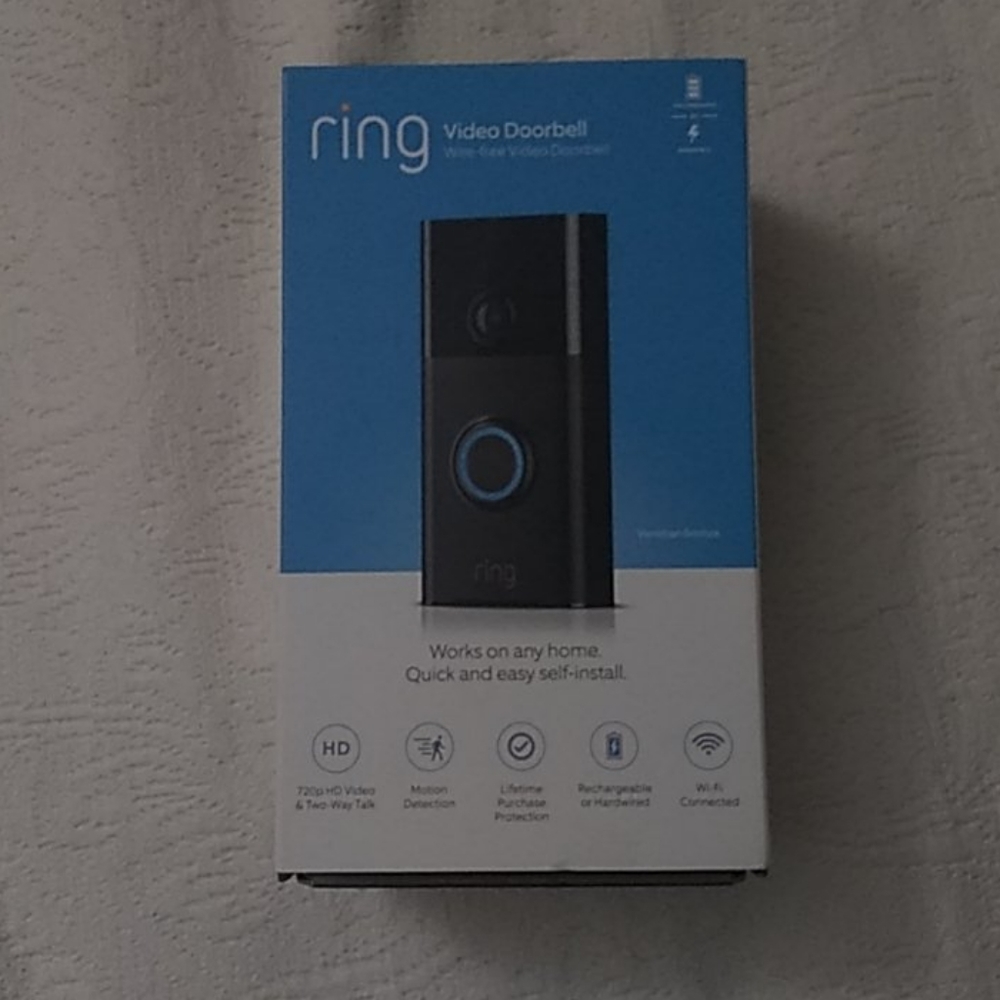 Ring Video Doorbell, new and unused